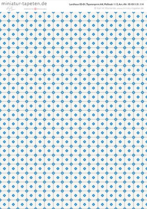 Miniatur-Tapete Landhaus 02-01