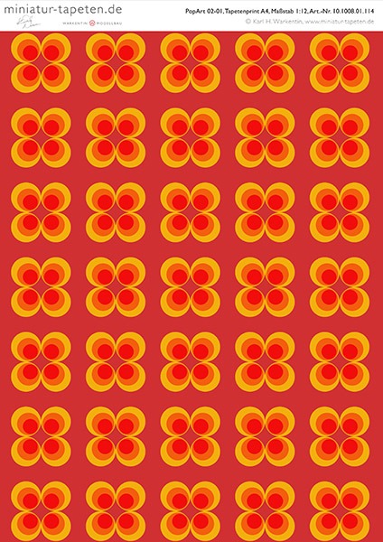 Miniatur-Tapete PopArt 02-01