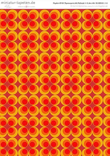 Miniatur-Tapete PopArt 07-01